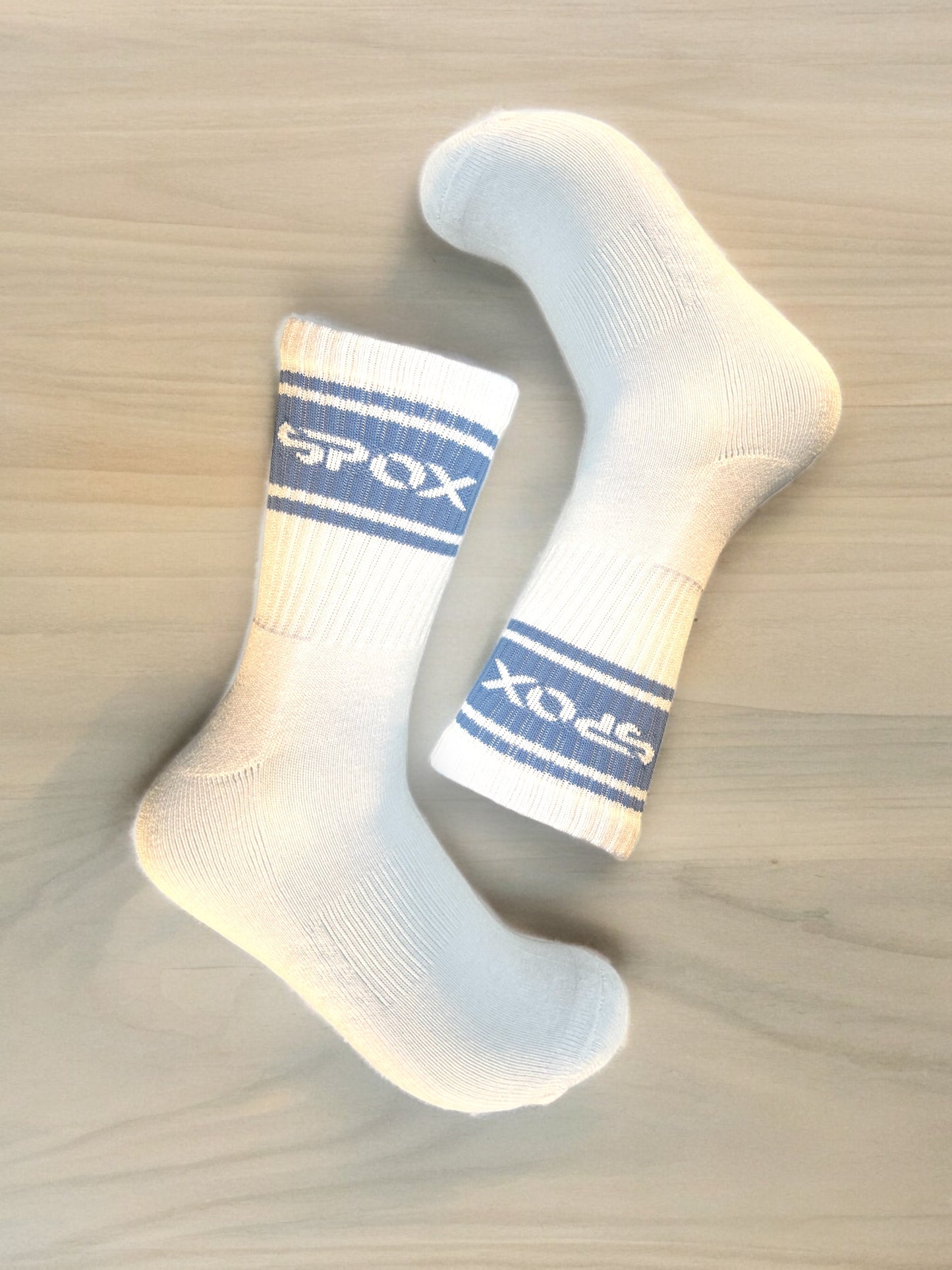 Spox Retro White Crew Sock (6 Colours)