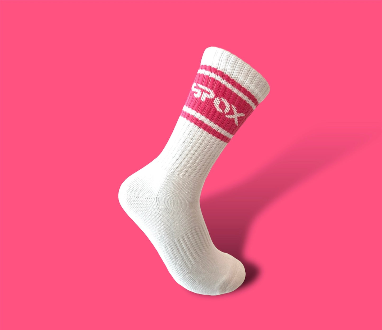 Spox Retro White Crew Sock (6 Colours)