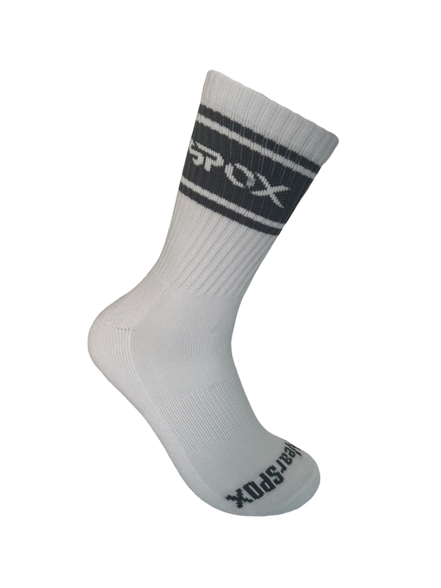 Spox Retro White Crew Sock (6 Colours)