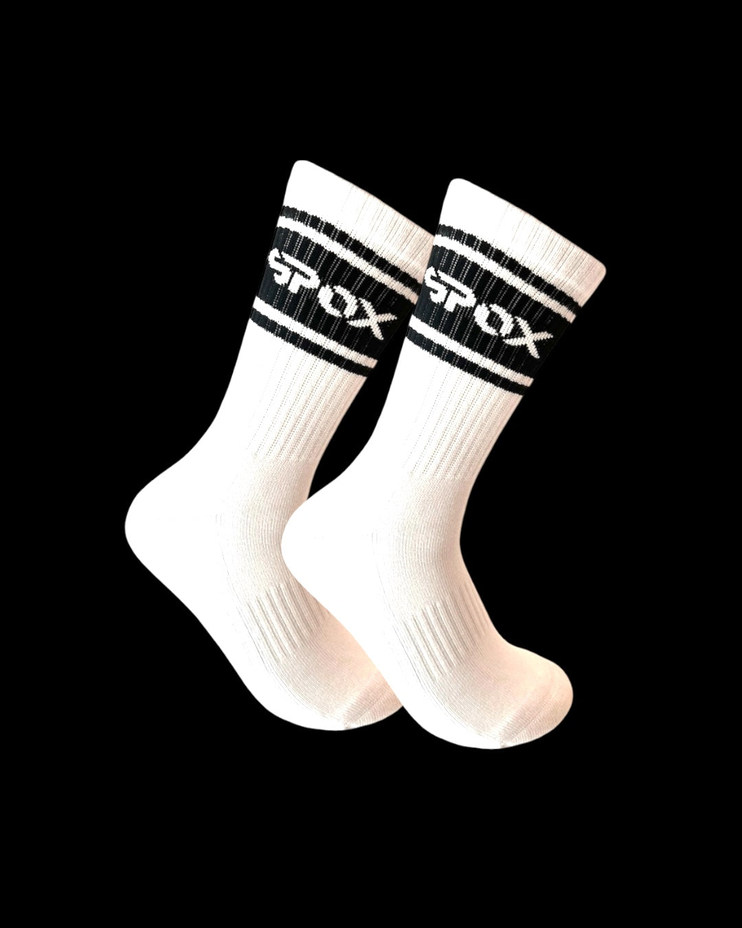 Spox Retro White Crew Sock (6 Colours)