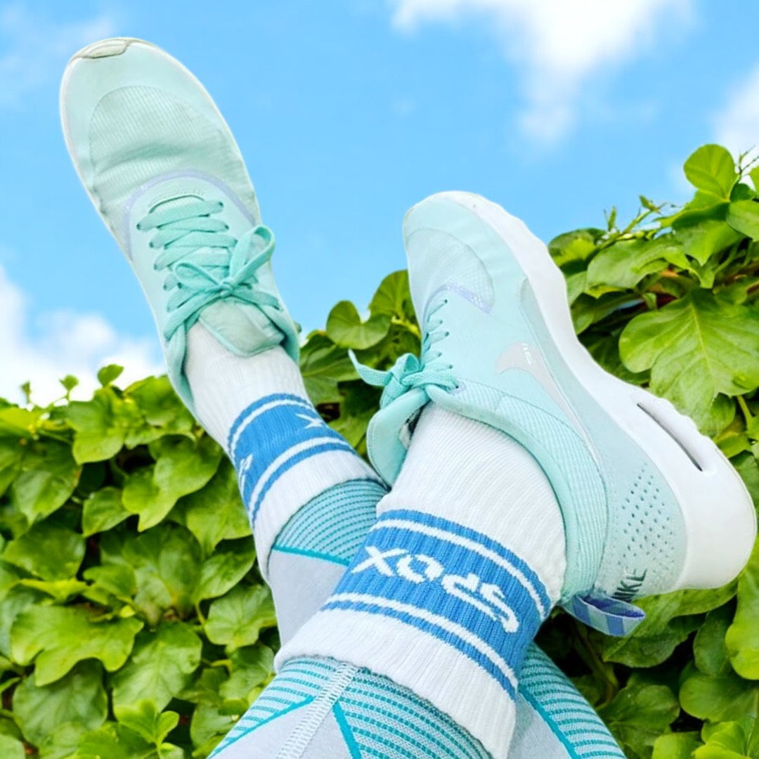 Spox Retro White Crew Sock (6 Colours)