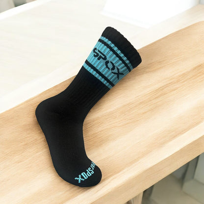 My Spox Retro Black Crew Socks (5 Colours)