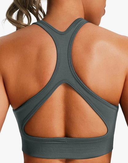 SPOX Seamless Racerback Sports Bra (8 colours)