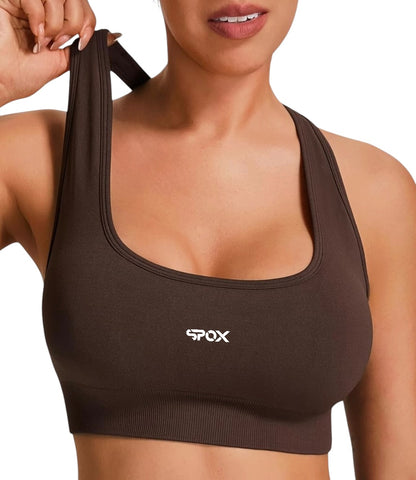 SPOX Seamless Racerback Sports Bra (8 colours)