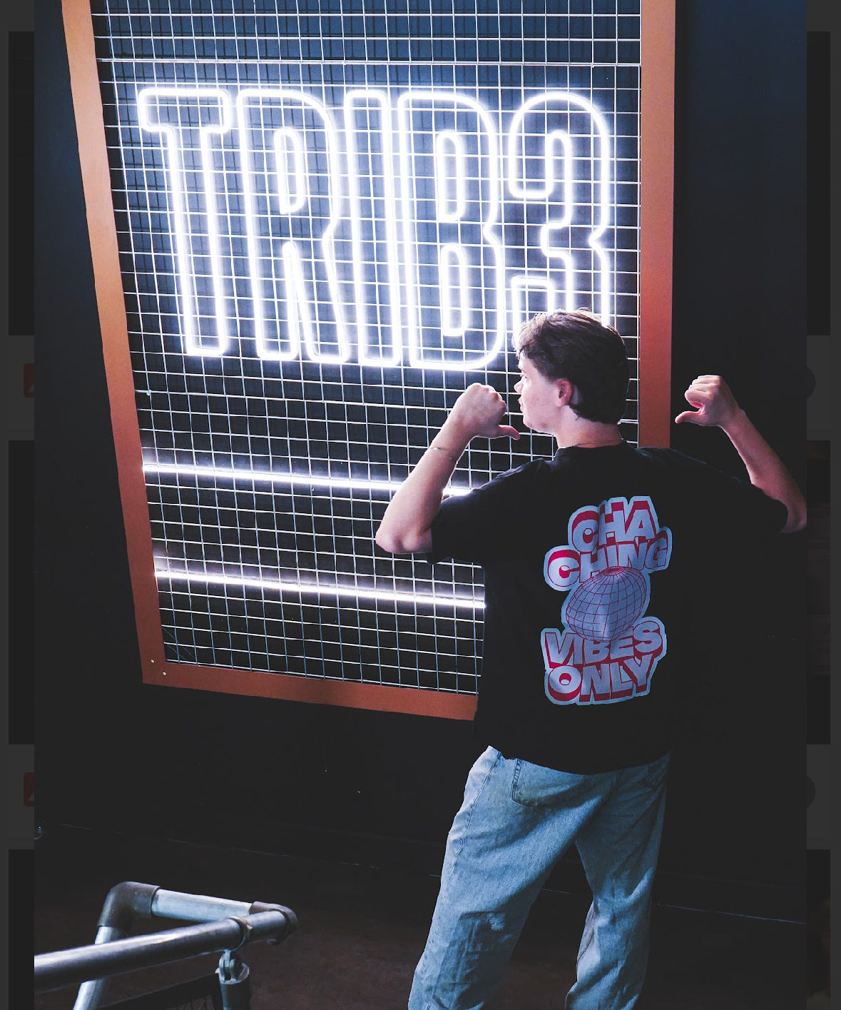 VibePay “Cha Ching” Oversized Tee