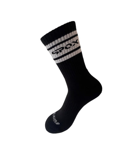 Spox Breathable Hashtag Socks (Black/White)