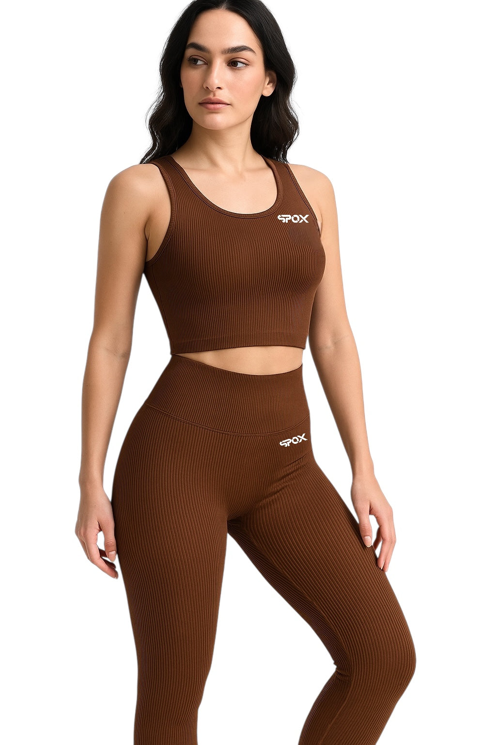 Mocha Mousse SPOX Seamless Workout Set