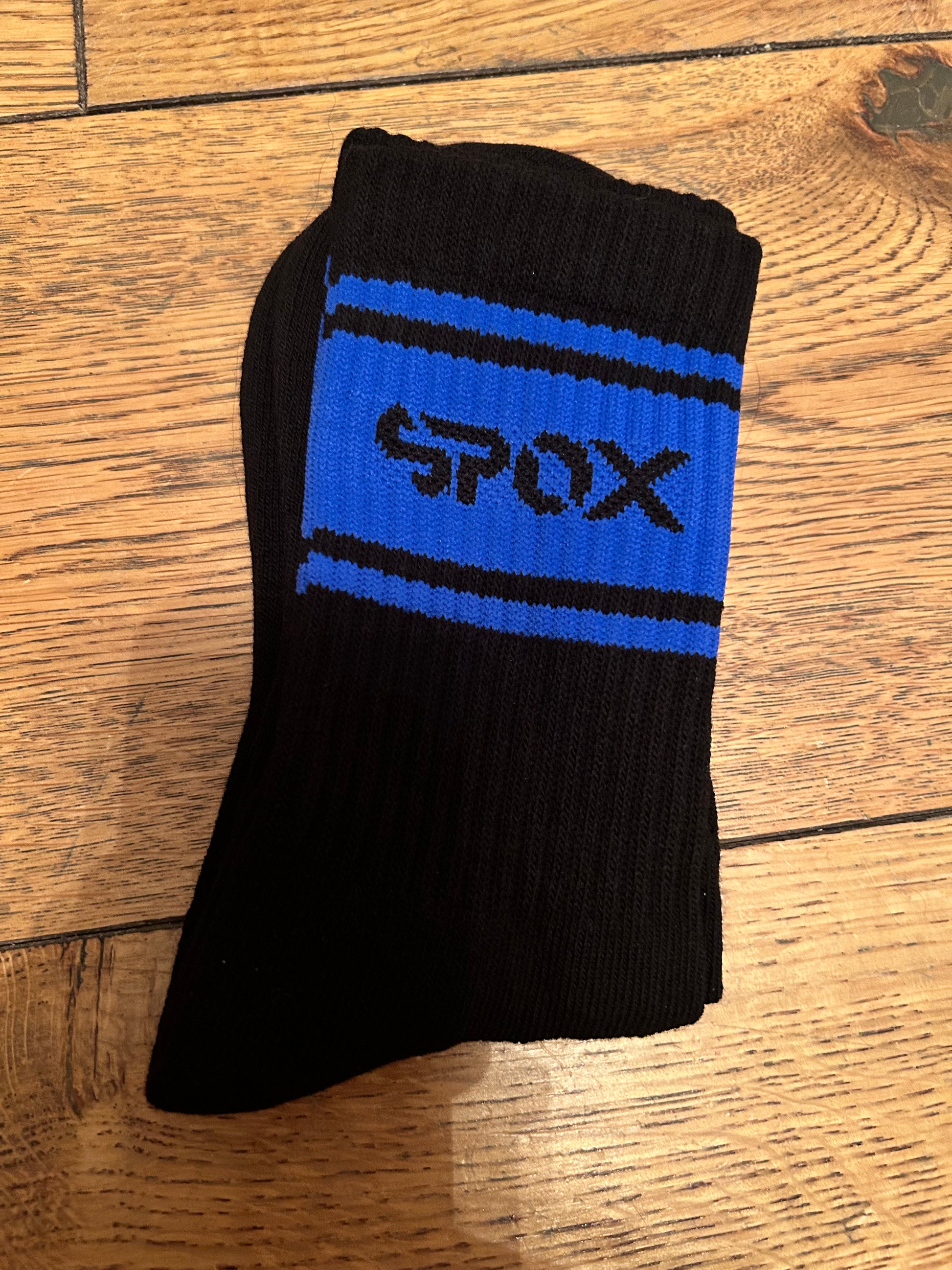 My Spox Retro Black Crew Socks (5 Colours)