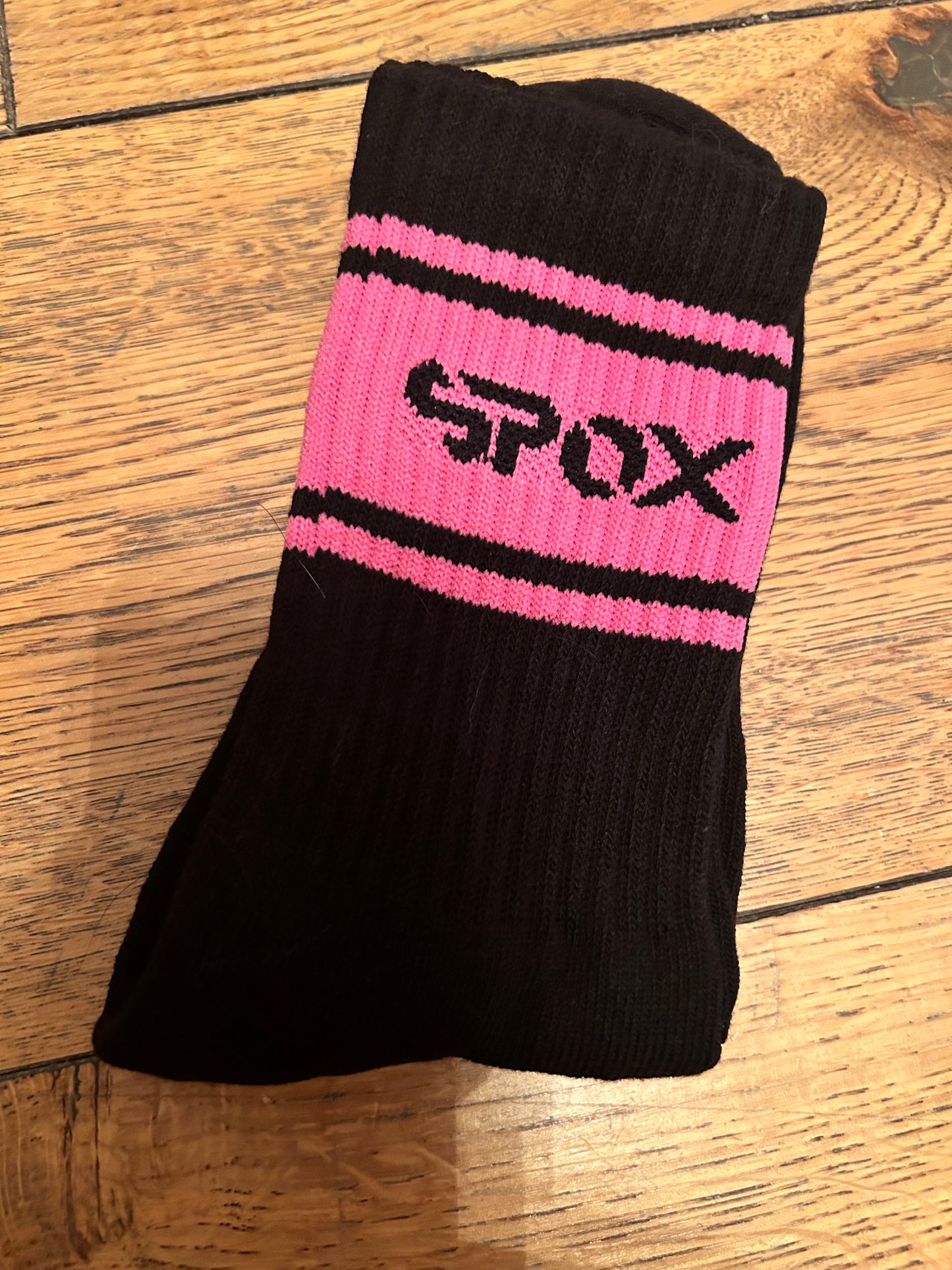 My Spox Retro Black Crew Socks (5 Colours)