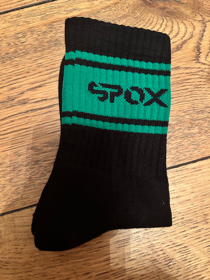 My Spox Retro Black Crew Socks (5 Colours)