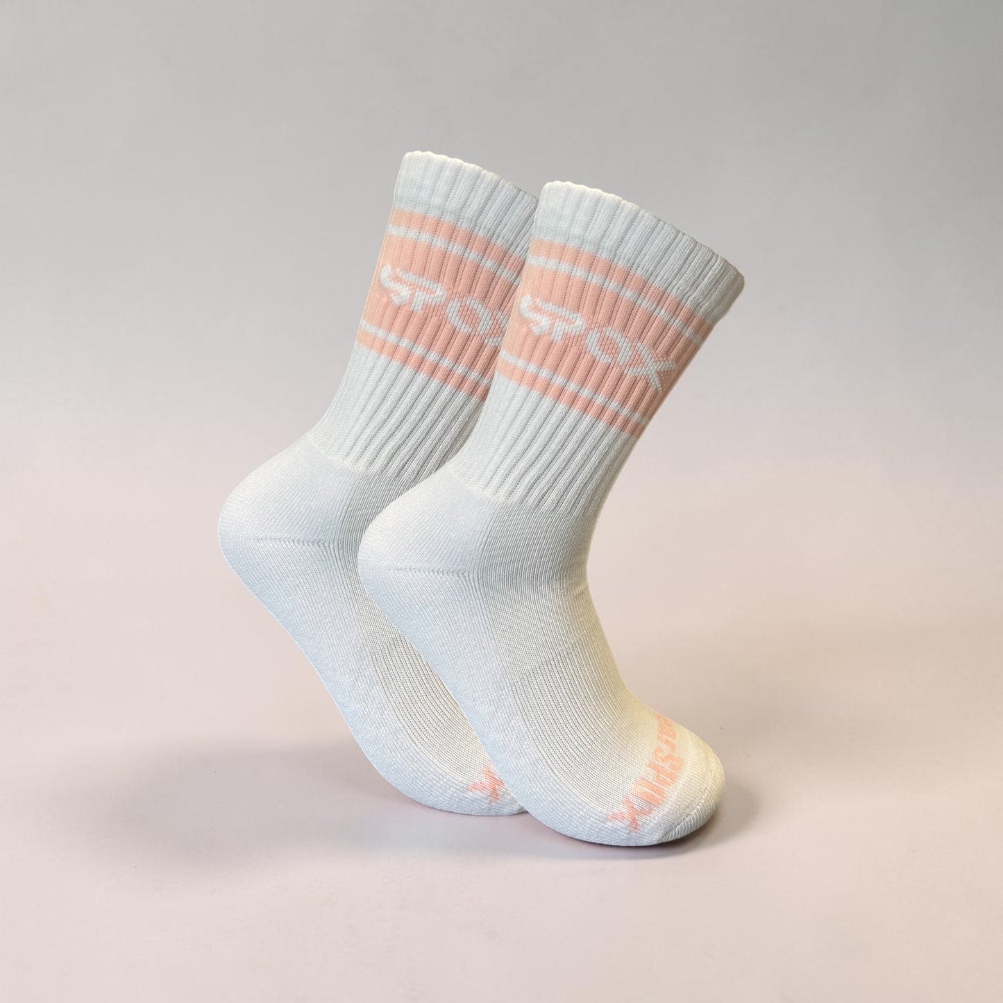 Spox Retro White Crew Sock (6 Colours)