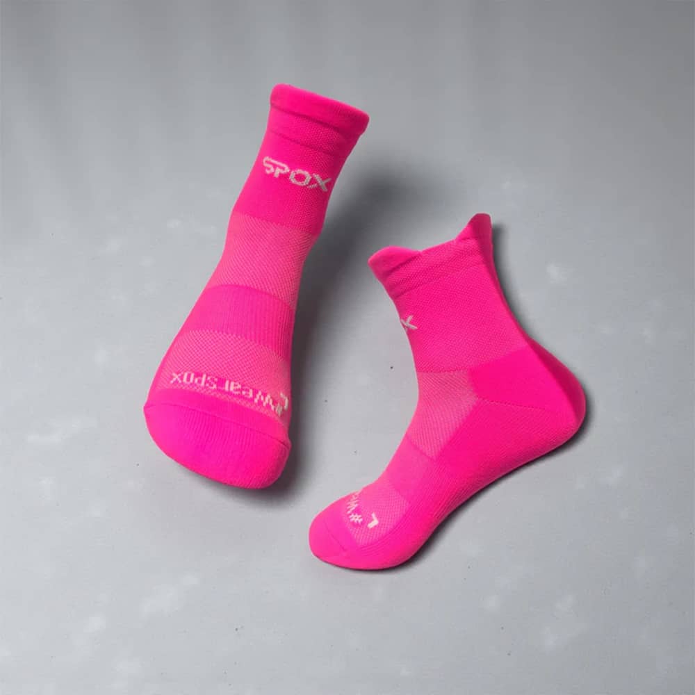 Wholesale custom socks with a branded knitted design