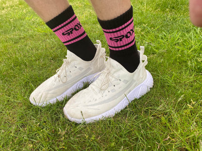 My Spox Retro Black Crew Socks (5 Colours)