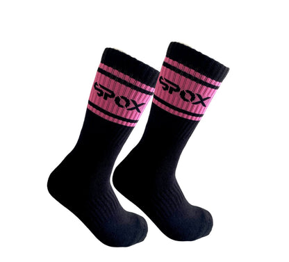 My Spox Retro Black Crew Socks (5 Colours)