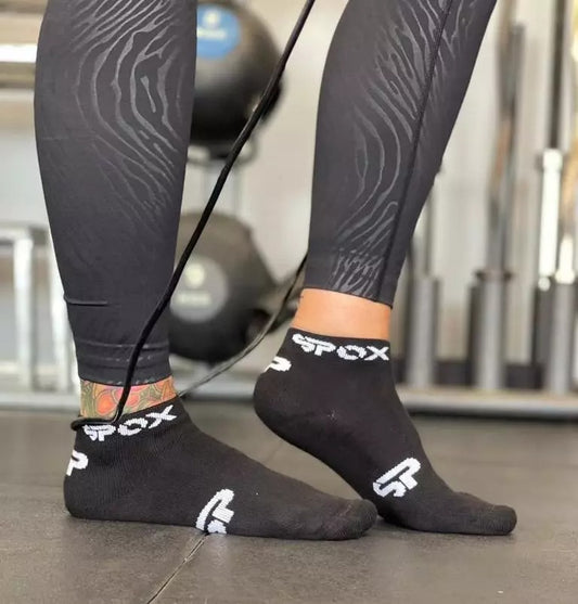 Spox Breathable Hashtag Socks (Black/White) – My Spox